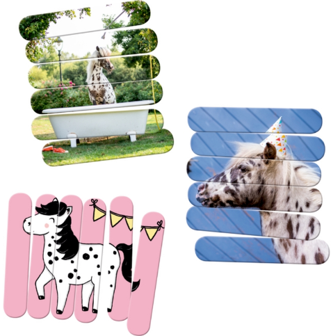 Die Spiegelburg Stäbchen-Puzzle Dotti Mein kl. Ponyhof (3x6 Teile)