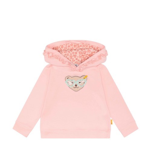 Steiff Sweatshirt mit Kapuze rosa, Größe 104