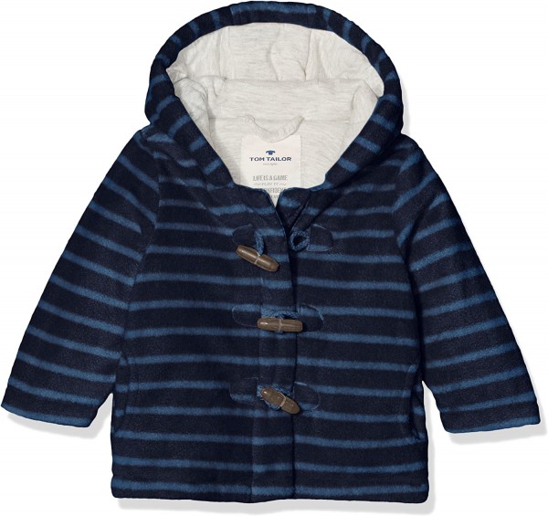 Tom Tailor Unisex Baby Sweatshirt Jacke 1/1 Hood, Outer Space Blue 6715, Gr.80