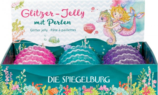 Die Spiegelburg Glitzer-Jelly mit Perlen Nella Nixe, sort.