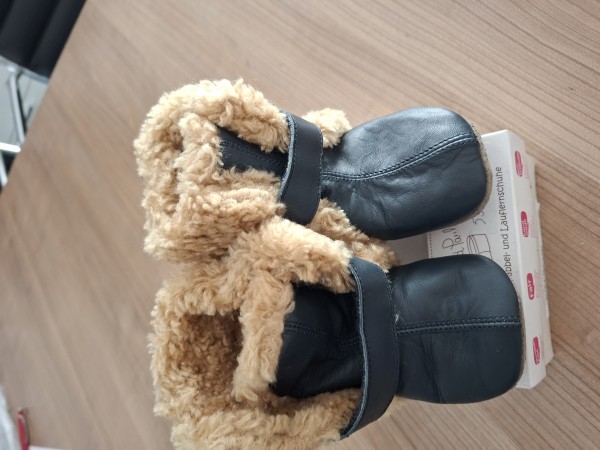 Anna und Paul Eskimo, Teddyfutter marine - L