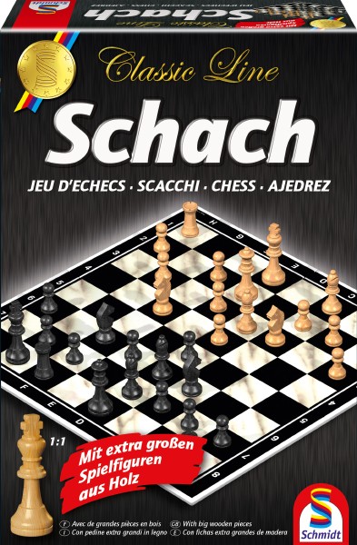 Schmidt Spiele Schmidt Spiele Classic Line, Schach, mit extra großen Spielfiguren