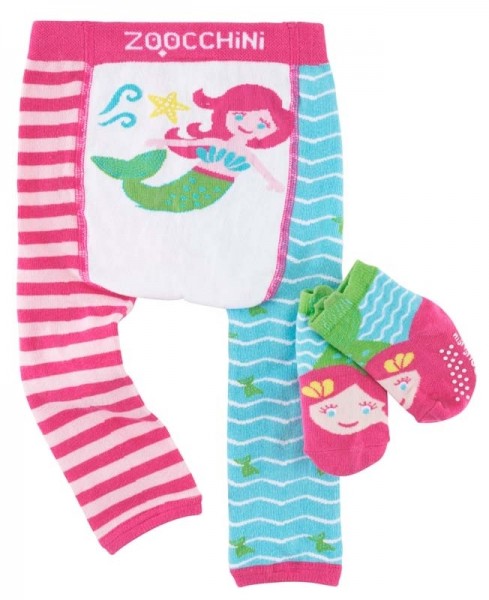 Baby Leggings & Socken Set - Marietta die Meerjungfrau S