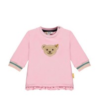Steiff Sweatshirt ohne Kapuze rosa, Größe 62