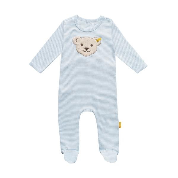 Steiff Strampler langarm hellblau