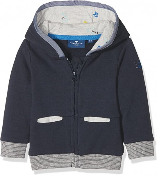 Tom Tailor Baby Sweatshirt Sweatjacke Uni 1/1 Hood, Outer Space Blue 6715,  Gr. 68 | PHD Kinderwelt online kaufen