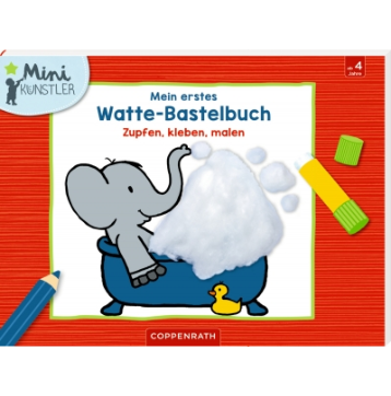 Coppenrath Verlag Mein 1. Watte-Bastelbuch - Zupfen, kleben, malen (Mini-K.)