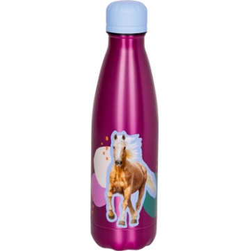 Die Spiegelburg Isolierflasche (ca. 0,5 l) - I LOVE HORSES (fuchsia)