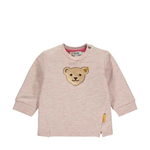 Steiff Sweatshirt ohne Kapuze rosa, Größe 56