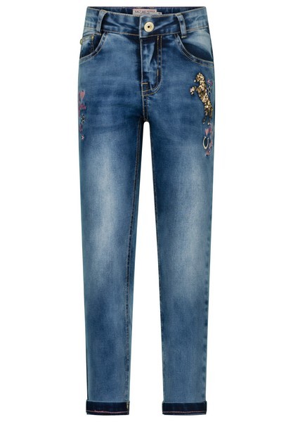 SALT AND PEPPER Girls Jeans Horse Sequins mid blue