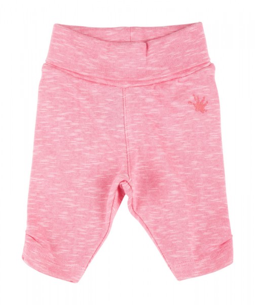 Rosa melierte Baby Leggings