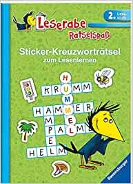 Leserabe: Sticker-Kreuzworträtsel zum Lesenlernen (2. Lesestufe), grün