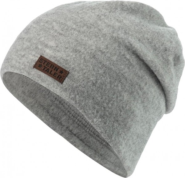 Sterntaler Slouch-Beanie Melange hellgrau