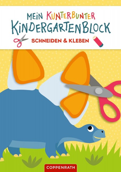 Coppenrath Verlag Mein k. Kindergartenblock: Schneiden & Kleben (Dinos)