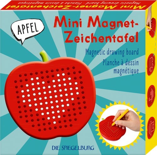 Die Spiegelburg Mini-Magnet-Zeichentafel Apfel - Bunte Geschenke