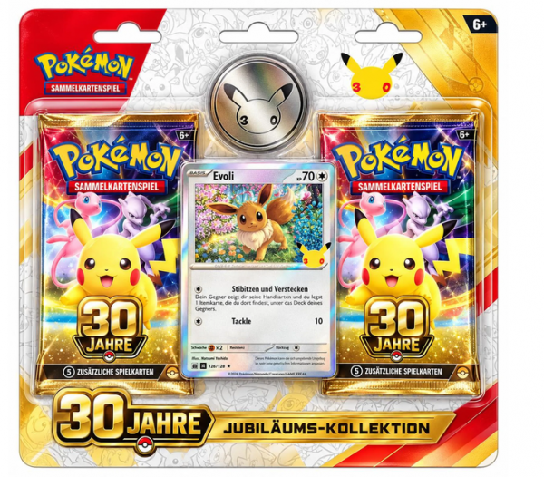 Amigo Pokémon 30 Jahre 2-Pack Blister Evoli, Deutsch