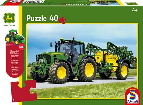 Schmidt Spiele Schmidt Spiele Traktor 6630 mit Feldspritze, 40 Teile, mit Add-on (SIKU Traktor)