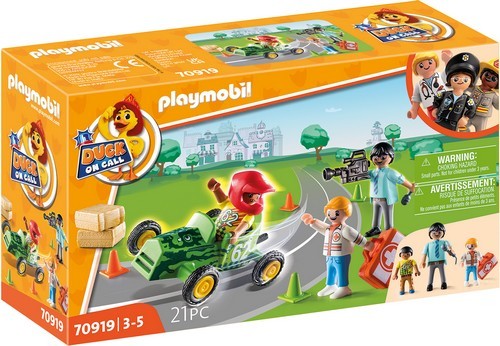 Playmobil PLAYMOBIL® DUCK ON CALL - Notarzt Action. Hilf dem Rennfahrer!