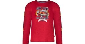 SALT AND PEPPER Boys LS Print EMB Firechief red