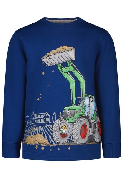 SALT AND PEPPER Boys Sweat Tractor Print space blue