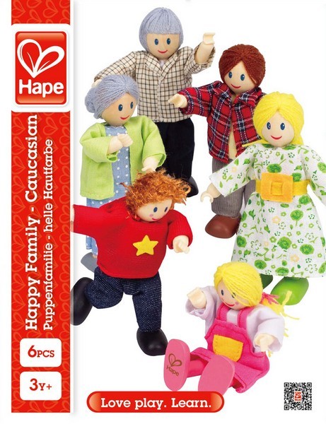 Hape Hape Puppenfamilie – Helle Hautfarbe