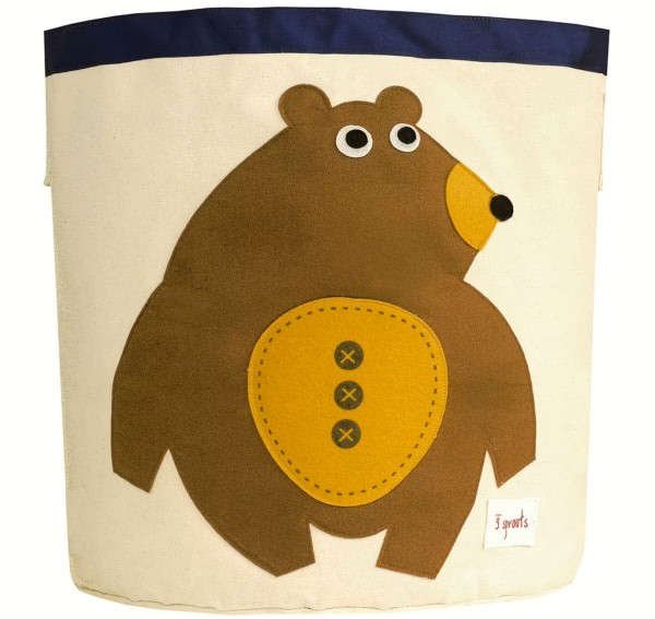 3 Sprouts Aufbewahrungskorb Bär