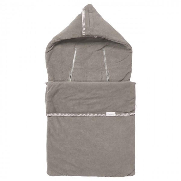 Koeka Fußsack 0+ 3/5 Punkte Royan steel grey 0-6 Maanden