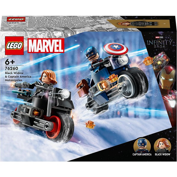 Lego ® Black Widows & Captain Americas Motorräder
