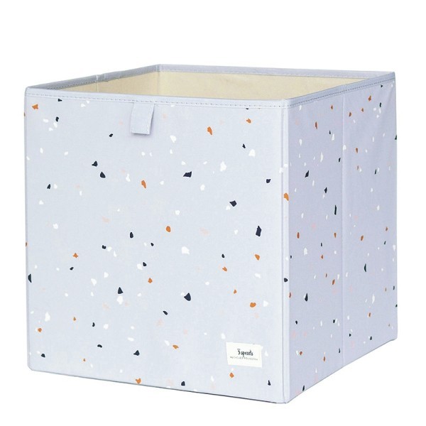 3 Sprouts Aufbewahrungsbox / Recycling / faltbar / Terrazzo / Light Grey