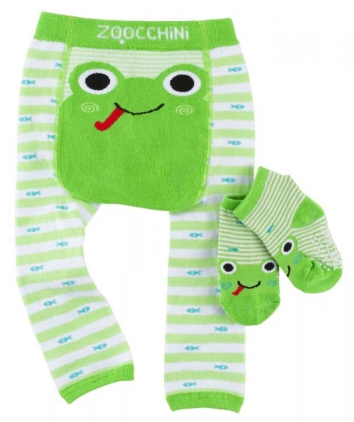 Baby Leggings & Socken Set - Flippy der Frosch S