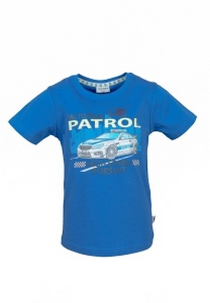 SALT AND PEPPER Boys S/S Print Police Patrol strong blue, Größe 104-110