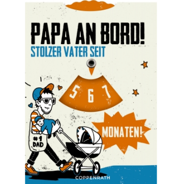 Coppenrath Verlag Parkscheibe Papa an Bord! - Ankunft des Babys in...Wochen!