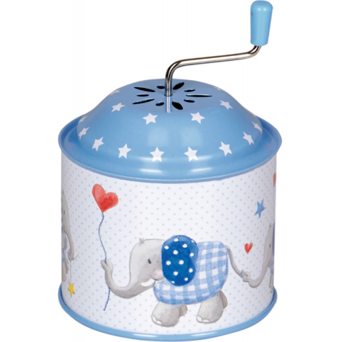 Die Spiegelburg Spieluhrdose Elefant BabyGlück, hellblau