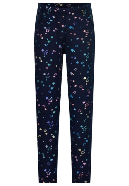 SALT AND PEPPER Girls Thermo Leggings StarsAOP navy