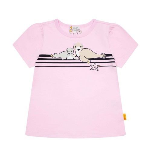 Steiff T-Shirt kurzarm rosa, Größe 104