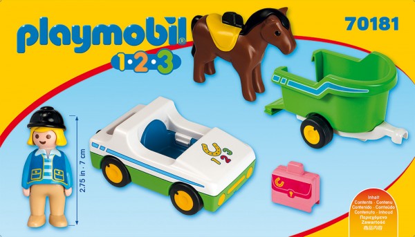 Playmobil PLAYMOBIL® PKW mit Pferdeanhänger
