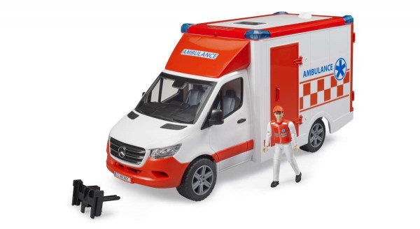BRUDER MB Sprinter Ambulanz mit Fahrer und L+S Modul