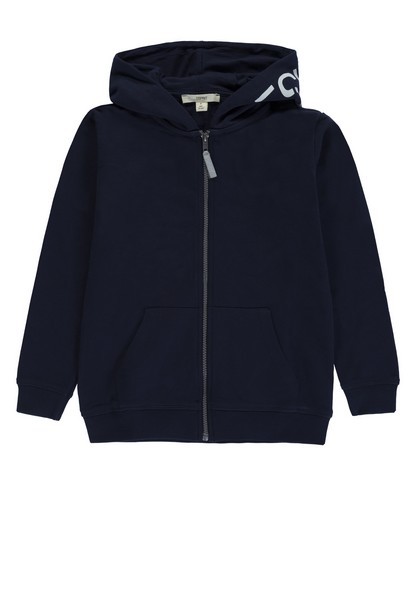 ESPRIT Sweatjacke 1/1 Arm mit Kapuze navy|blue, Größe M-152