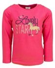 SALT AND PEPPER Girls LS EMB Horse winter rose