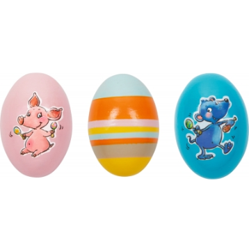 Die Spiegelburg Rassel-Ei - Die Lieben Sieben, sort.