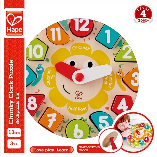 Hape Hape Steckpuzzle Uhr 