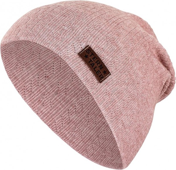 Sterntaler Slouch-Beanie Struktur rosa