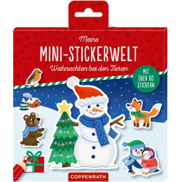 Coppenrath Verlag Meine Mini-Stickerwelt - Weihnachten bei den Tieren