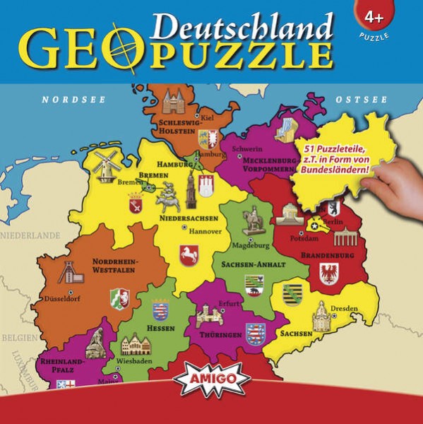 Amigo Amigo GeoPuzzle - Deutschland
