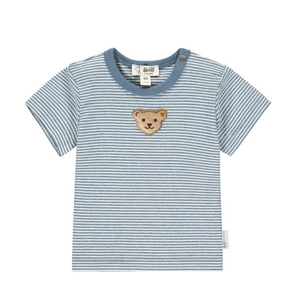 Steiff T-Shirt kurzarm mittelblau