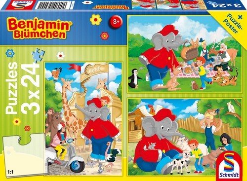Schmidt Spiele Schmidt Spiele Im Zoo, 3x24 Teile