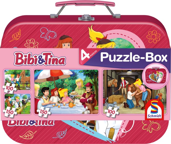 Schmidt Spiele Schmidt Spiele Bibi & Tina, Puzzle-Box, 2x100, 2x150 Teile