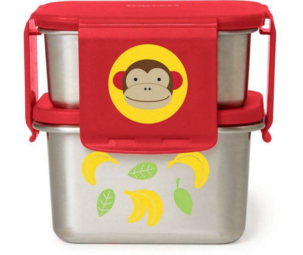 Skip Hop Zoo Edelstahl-Lunch-Set Affe