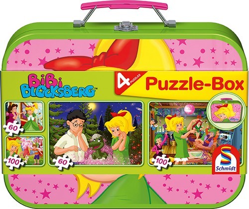 Schmidt Spiele Schmidt Spiele Bibi Blocksberg, Puzzle-Box, 2x60, 2x100 Teile im Metallkoffer