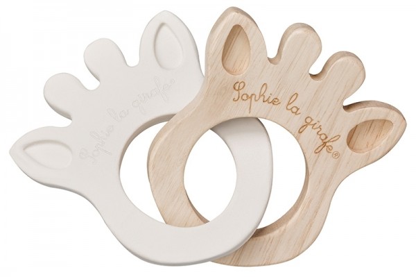 Sophie la girafe® So'Pure -Greifling/Beißring Silhouette / Naturkautschuk + Kautschukbaumholz